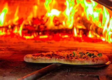 Baking Pizza in Oven