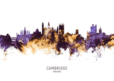 Cambridge England Skyline