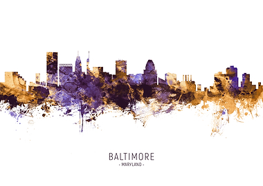 Baltimore Maryland Skyline