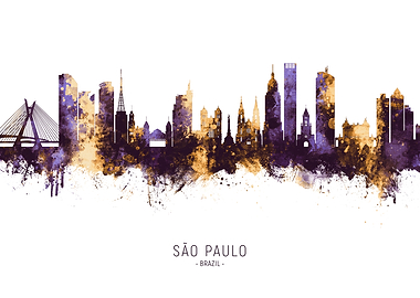 Sao Paulo Brazil Skyline