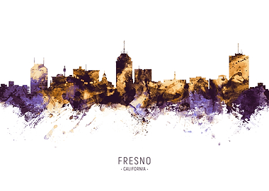 Fresno California Skyline
