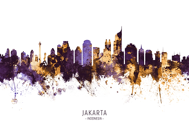 Jakarta Indonesia Skyline