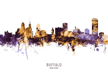 Buffalo New York Skyline