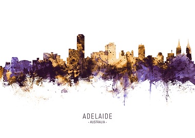 Adelaide Australia Skyline