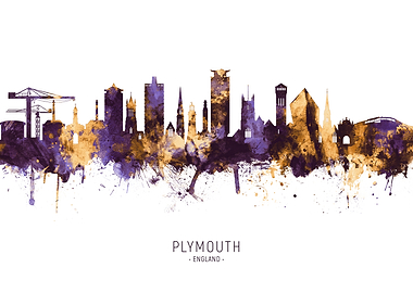 Plymouth England Skyline