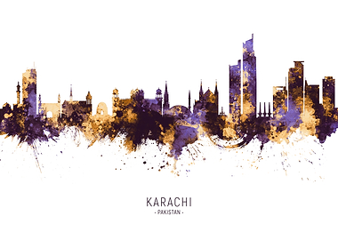Karachi Pakistan Skyline