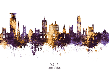 Yale Connecticut Skyline