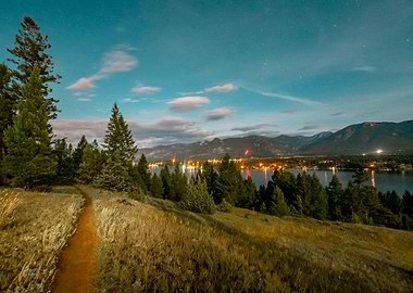 Night light for dark hike