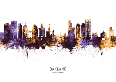 Oakland California Skyline