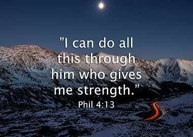 Night in the mountains