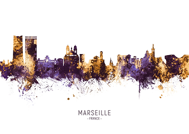 Marseille France Skyline