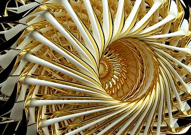 3d abstract turbine