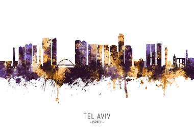 Tel Aviv Israel Skyline