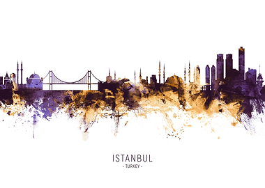 Istanbul Turkey Skyline