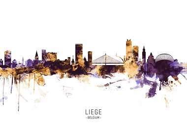 Liege Belgium Skyline