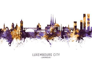Luxembourg City Skyline