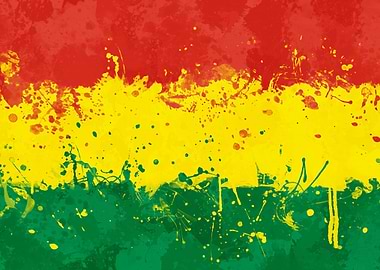 Bolivia Flag Grungy Messy