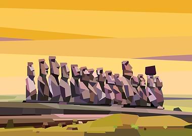 Geometric Easter Island