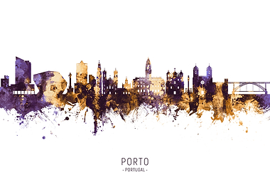 Porto Portugal Skyline
