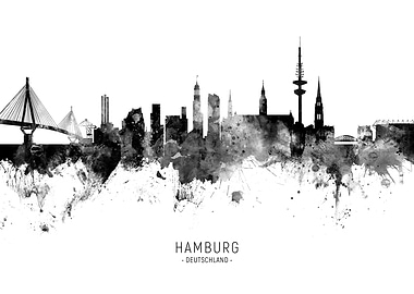 Hamburg Germany Skyline