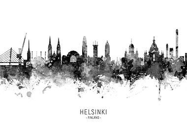 Helsinki Finland Skyline