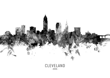 Cleveland Ohio Skyline