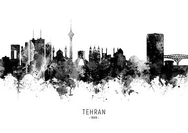Tehran Iran Skyline