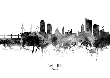 Cardiff Wales Skyline