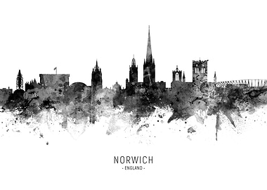 Norwich England Skyline