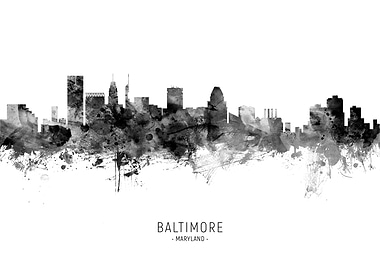 Baltimore Maryland Skyline