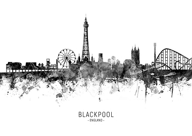 Blackpool England Skyline