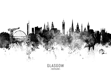 Glasgow Scotland Skyline