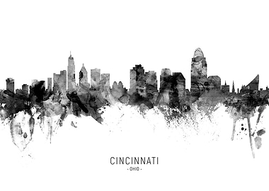 Cincinnati Ohio Skyline