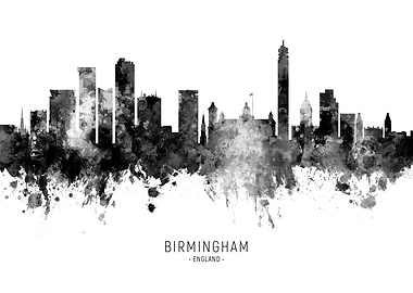 Birmingham England Skyline