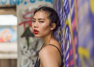 Portrait of asian model