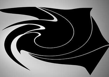 Abstract black shape