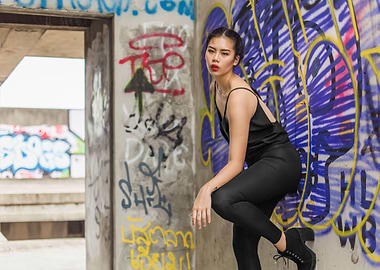 Portrait of asian model