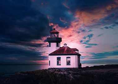 Dreamy sunset scenery