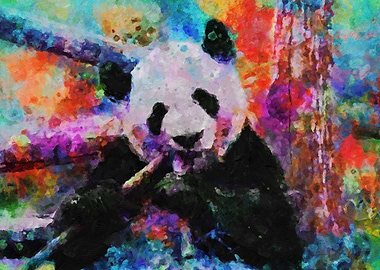 PANDA KNIFE ART PORTRAIT