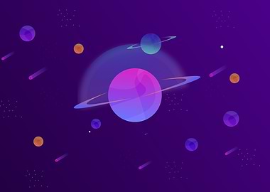 Space illustration design