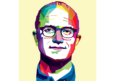 satya nadella wpap art pos