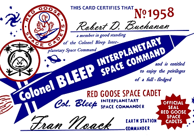 Colonel Bleep Member Card