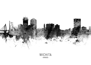 Wichita Kansas Skyline