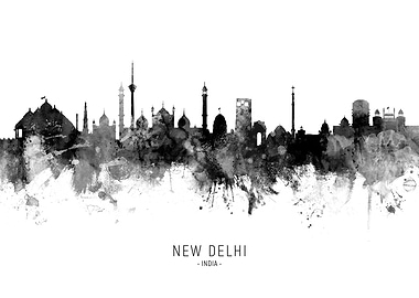 New Delhi India Skyline