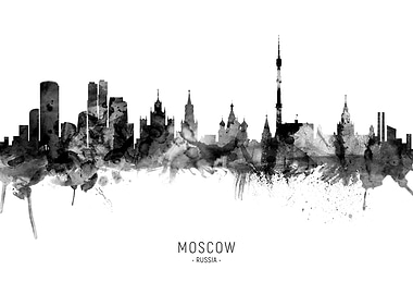 Moscow Russia Skyline