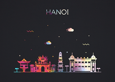 Hanoi Vietnam City Skyline