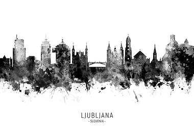 Ljubljana Slovenia Skyline