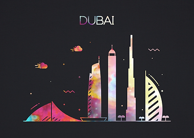 Dubai City Skyline Fun