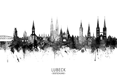 Lubeck Deutschland Skyline
