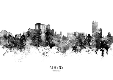 Athens Greece Skyline